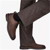 CLARKS MENS BROGUE LACE SHOE - BROWN LEATHER